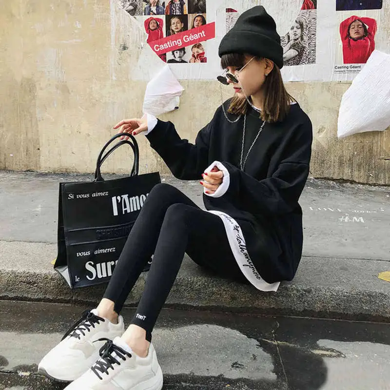 UNIFREE 2019 Осенний новое поступление быстро сохнущие леггинсы с надписями женская