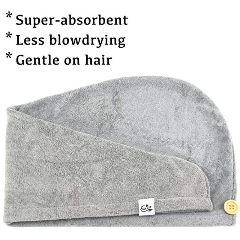 Быстрое высыхание волос для женщин одноцветная лаконичная сухая шапка