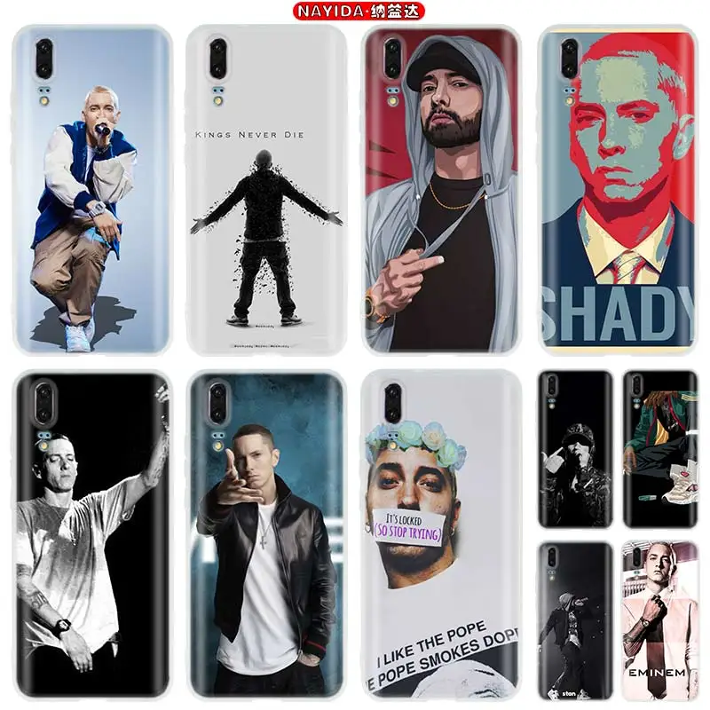 Мягкий чехол для Huawei P40 P30 P20 P10 P9 Lite Pro P Smart Z 2019 p40 Eminem The Slim Shady|Бамперы| |