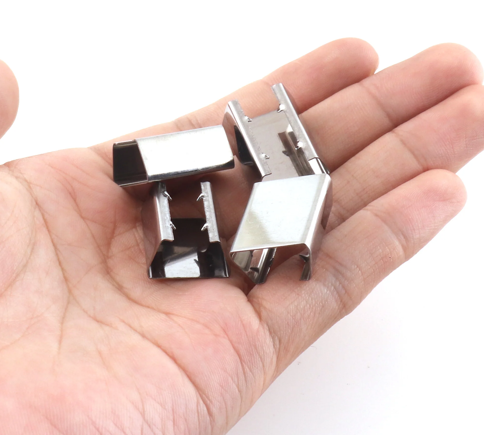 

20/50pcs Silver End Crimp 16*20mm Crimp Ribbon End Cap Cord Tip Ribbon Crimp End Ribbon Clasp Cord End End Crimp Jewelry Fidding