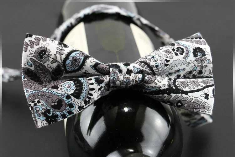 Мужской галстук-бабочка хлопок модный роза цветочный принт Свадебные вечеринки