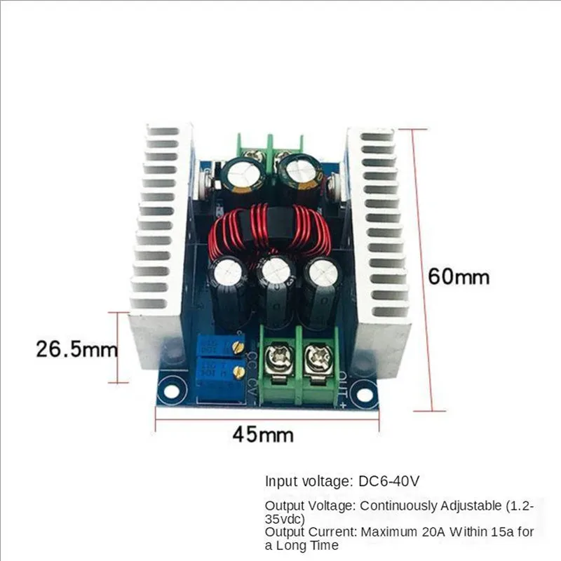 300W 20A DC-DC понижающий преобразователь модуль с драйвером постоянного тока для