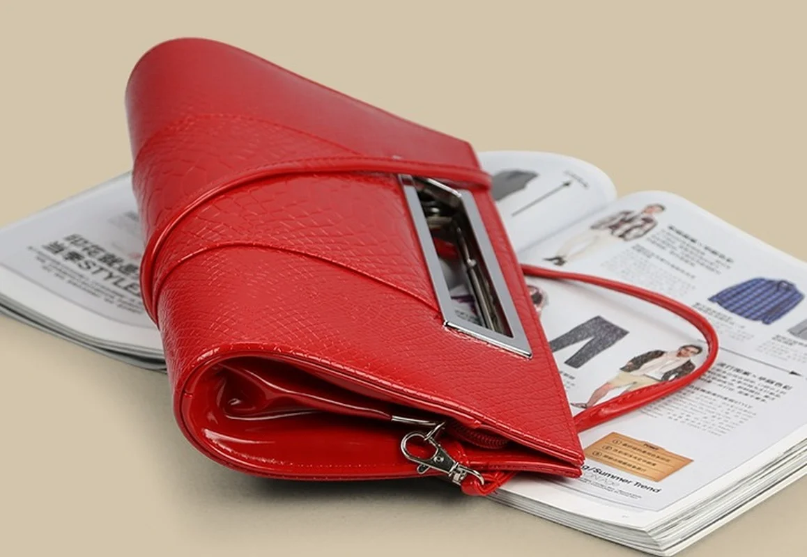 

Women's Clutch Bag Summer Crocodile Pattern Luxury Designer Women's Handbag One Shoulder Messenger Bag Party Bridal Coin Purse