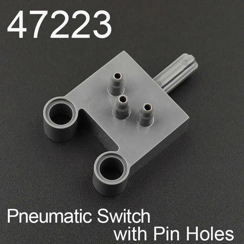 47223+19474 High-Tech Pneumatic Switch with Pin Holes and Axle Hole Stepped Outlets Parts Accessories MOC | Игрушки и хобби