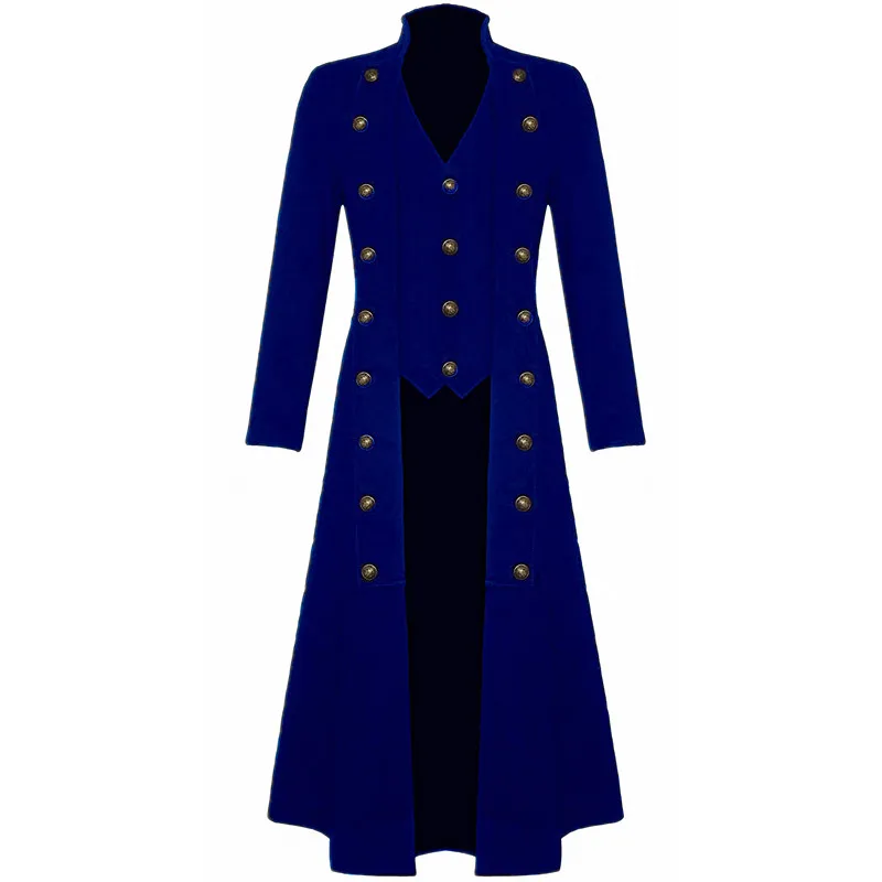 [JK16] Большой и высокий мужской бархатный пиджак в стиле стимпанк пальто верхняя