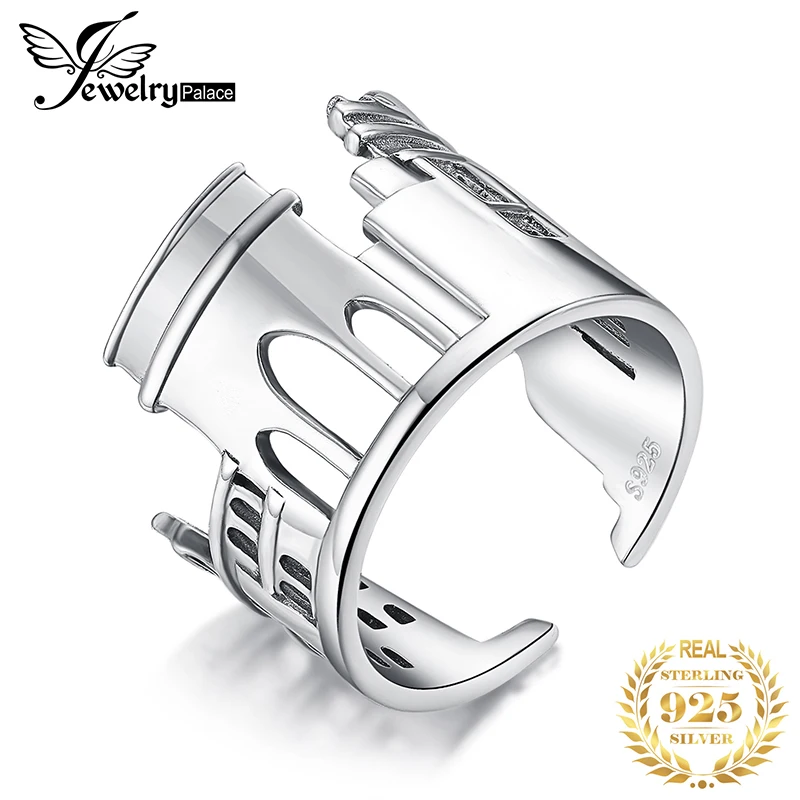 JewelryPalace 925 пробы серебро Винтаж World Travel сувенир Мрамор арки регулируемое Открытое