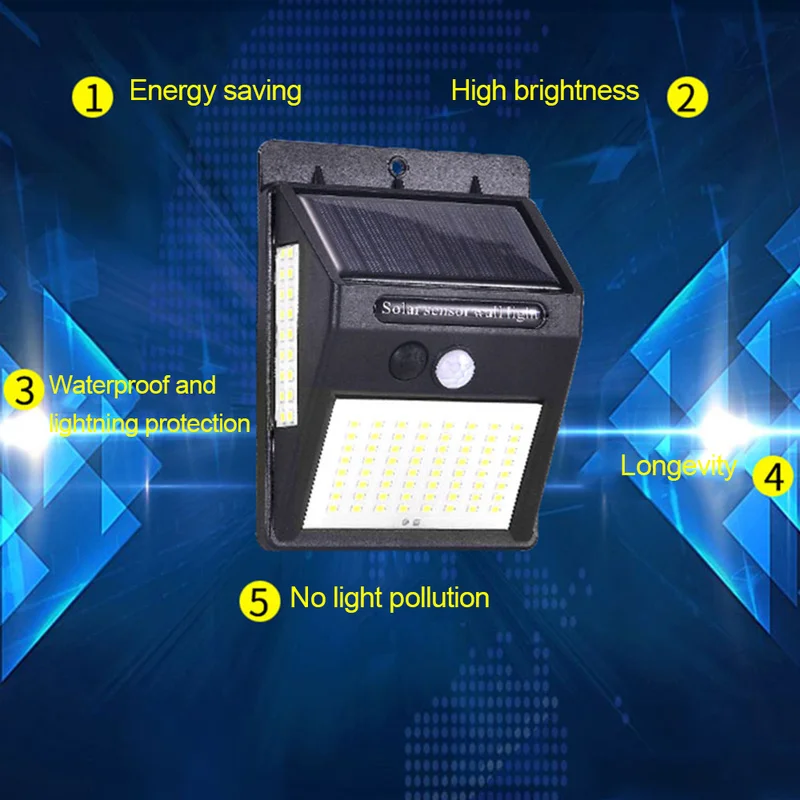 100 светодиодный солнечный свет уличные садовые на солнечных батареях лампа