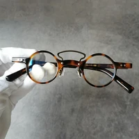 new high quality retro fashion acetate round circle frame creative glasses men women optical prescription eyeglasses