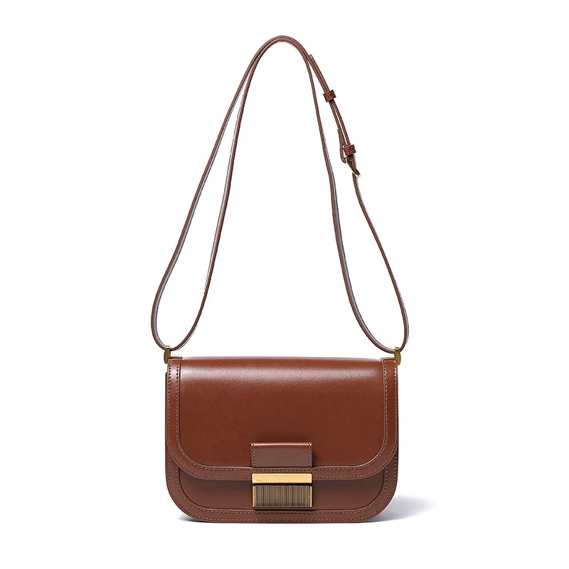 Дамская сумочка кожаная модная сумка через плечо квадратная ретро для подмышек