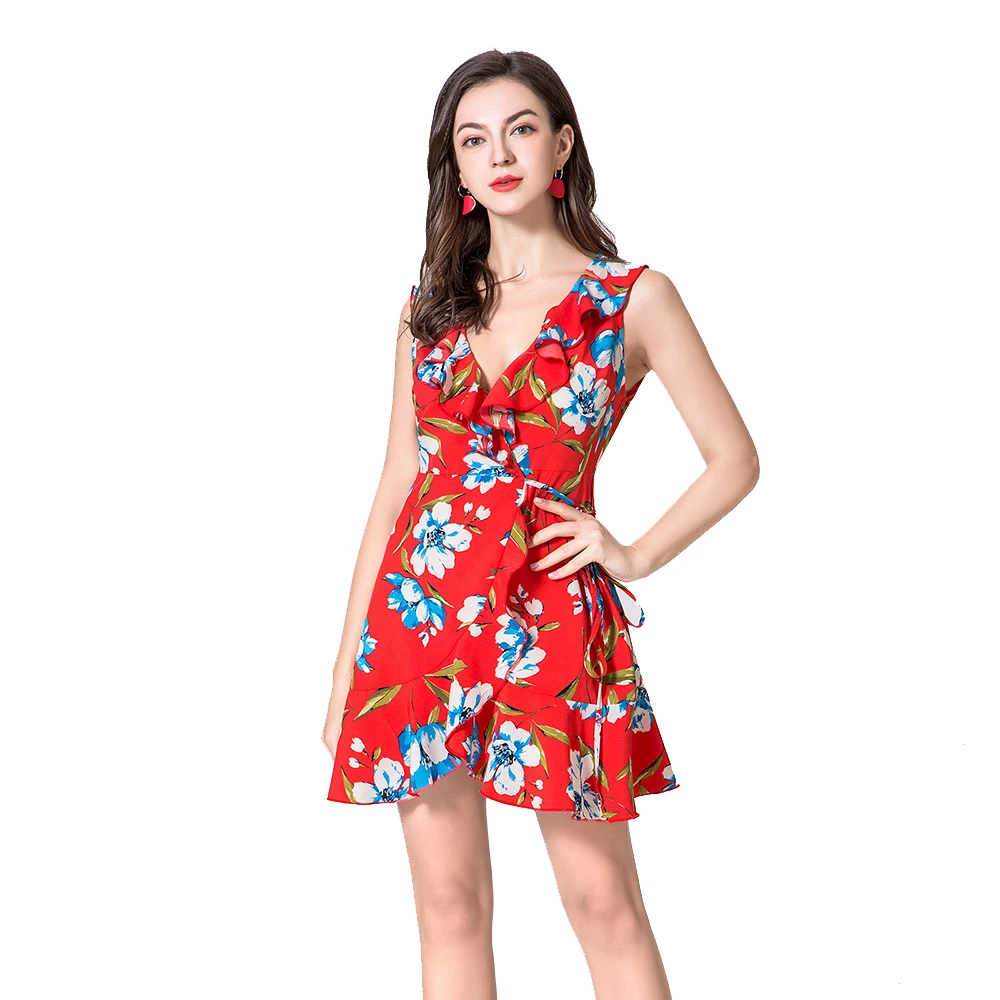 ZOGAA сексуальное женское платье с оборками 2020 открытыми плечами туника высокой