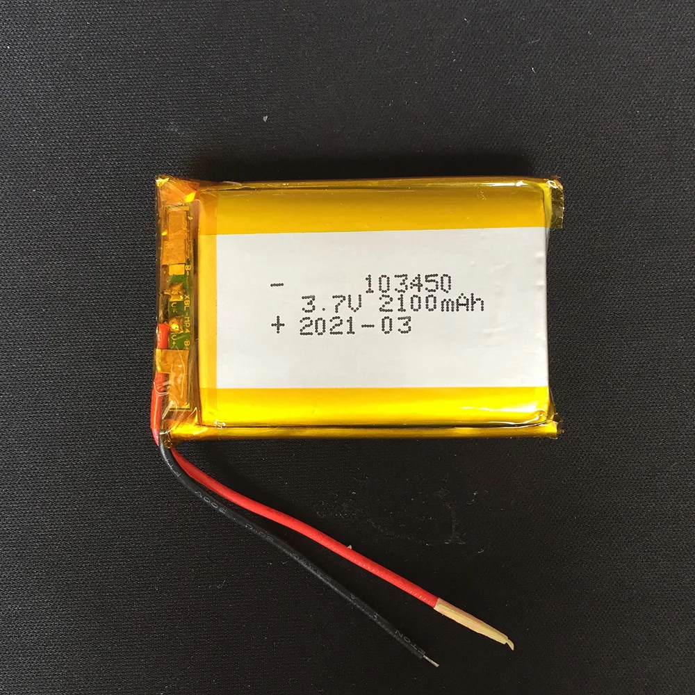 3 7 В 2100 мАч 103450 литиевая полимерная аккумуляторная батарея для Mp3 GPS банк питания
