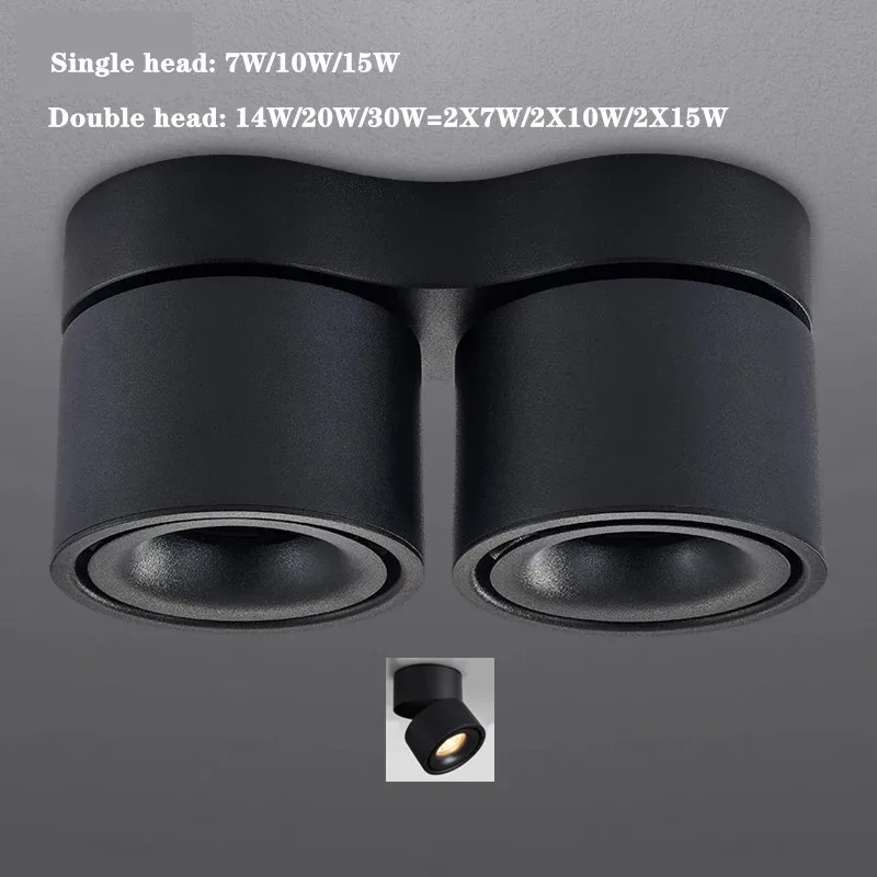 С регулируемой яркостью с поверхностным монтажом светодиодный потолочный COB