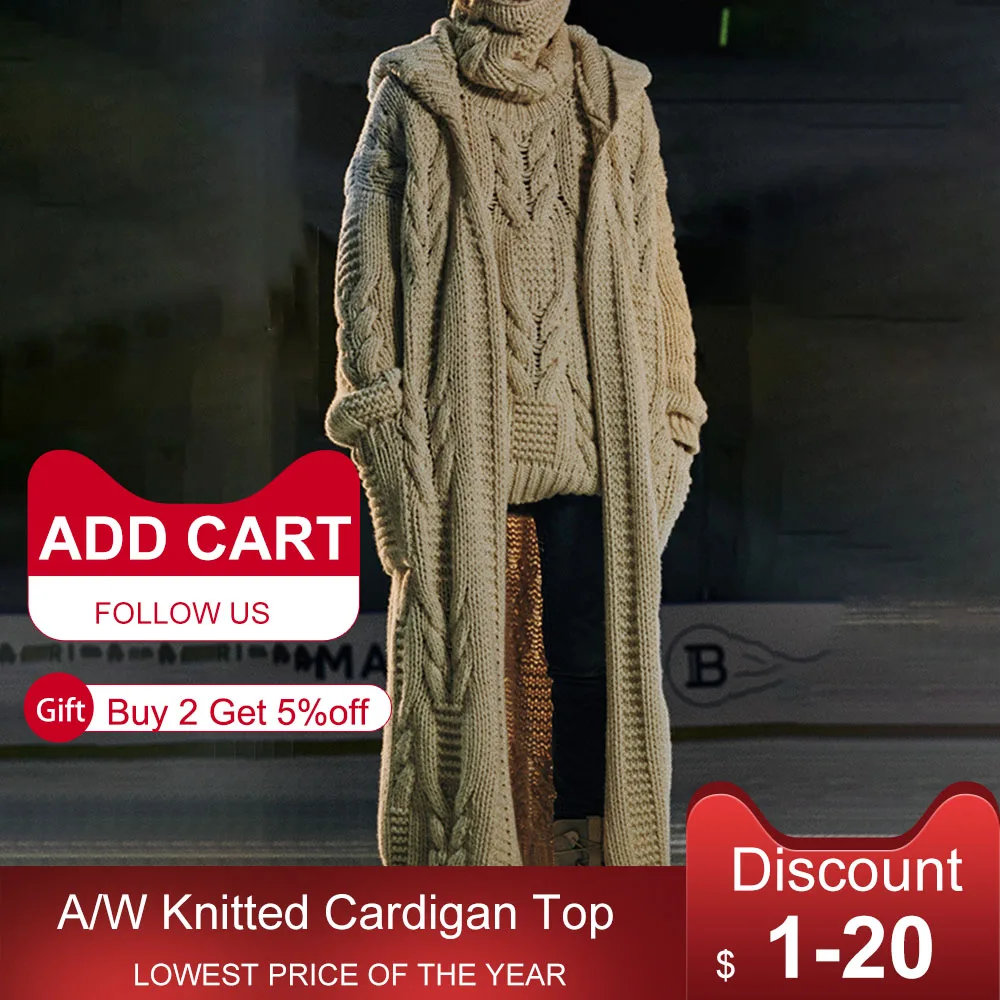 

Крутая Мужская одежда, весна-осень 2021, вязаный кардиган, модная мужская повседневная женская длинная куртка, пальто, Мужская трикотажная од...