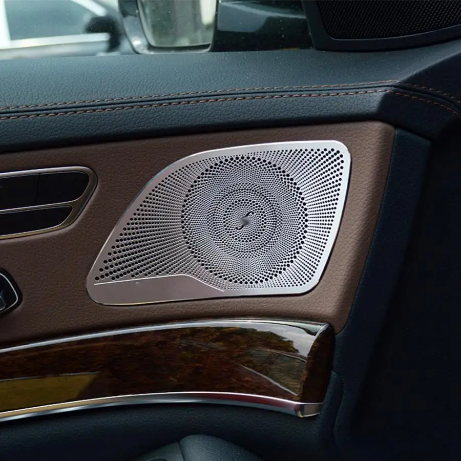 4 шт./компл. алюминиевая крышка для автомобильной двери динамика подходит Mercedes benz