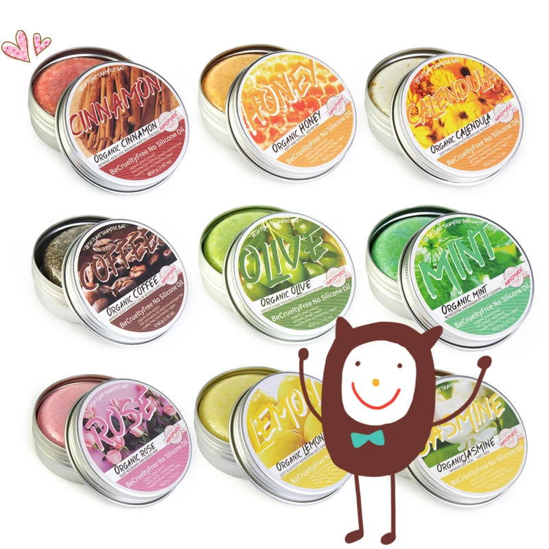 100% натуральный органический серый обратный шампунь ручной работы мыло для