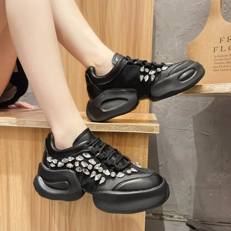 

Кроссовки женские спортивные сетчатые, на толстой подошве, весна, 2021