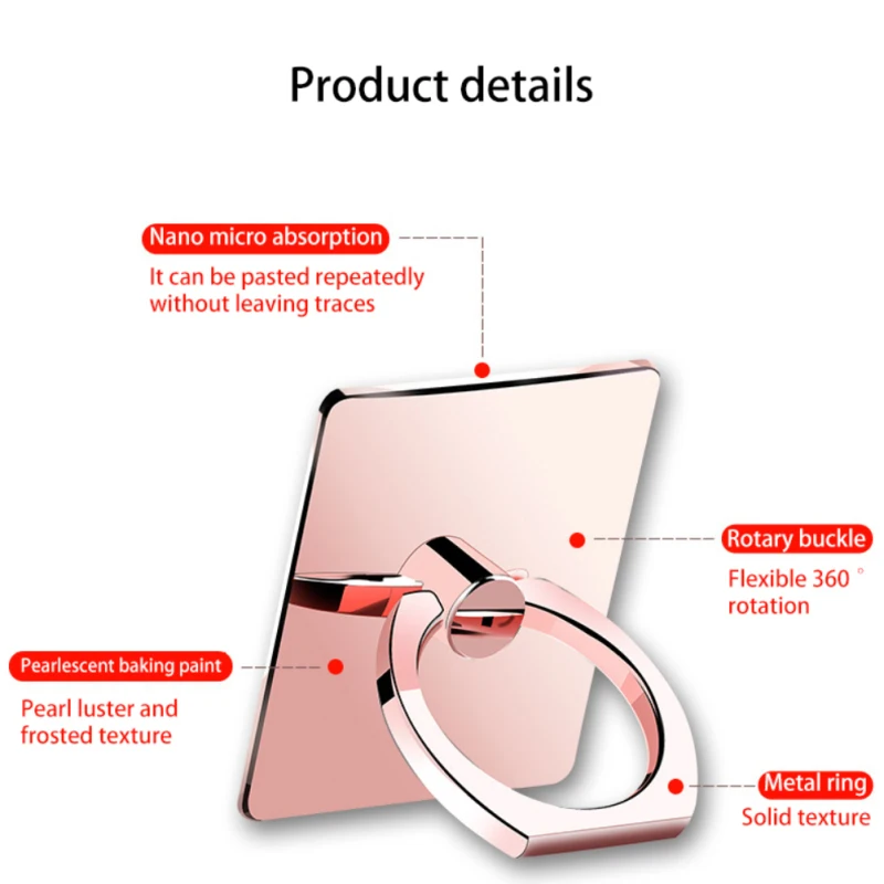 Металлическое кольцо-держатель Для Телефона поворотное на 360 градусов |
