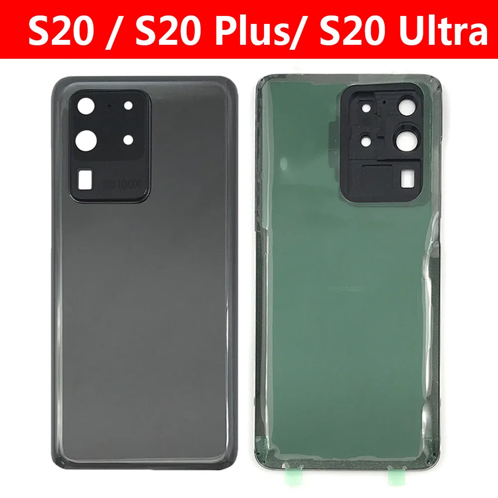 

10 шт./Лот, задняя крышка, задняя крышка, Задняя стеклянная крышка с объективом камеры для Samsung Galaxy S20 Ultra G988 S20 Plus G985 S20 G980