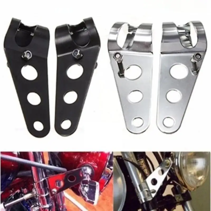 

Кронштейн для мотоциклетной фары из алюминиевого сплава, универсальные кронштейны для мотоциклетных фар