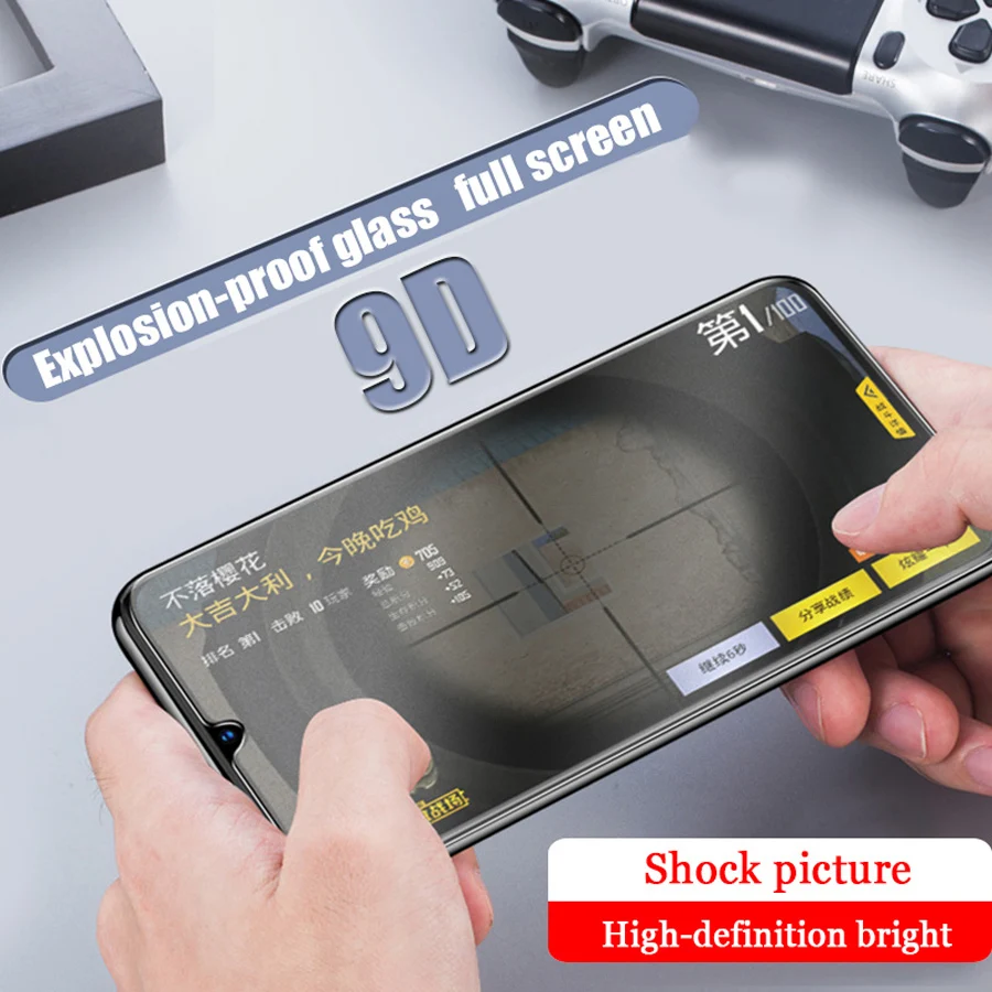 Закаленное стекло с полным покрытием для Mi 10T/9T/10/9/8/6 Pro Lite защитная пленка экрана