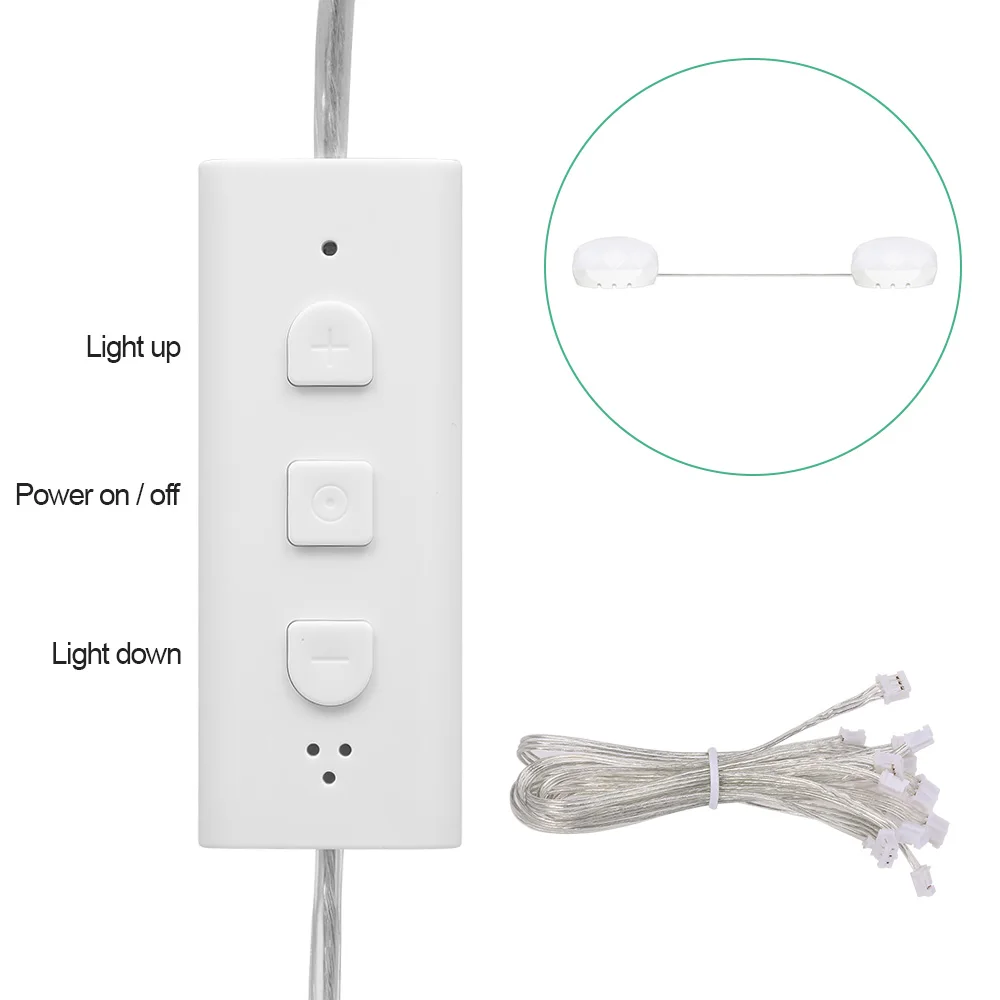 Светодиодный подсветка косметического зеркала с регулируемой яркостью 8 штук