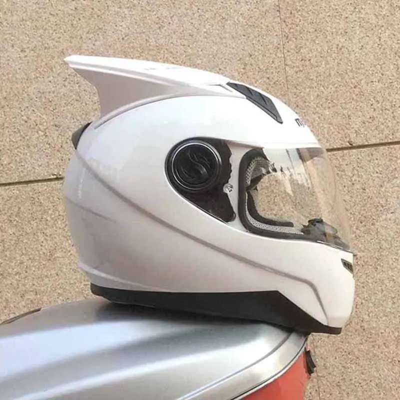 Мотоциклетный шлем безопасный на все лицо с одним козырьком для гонок |