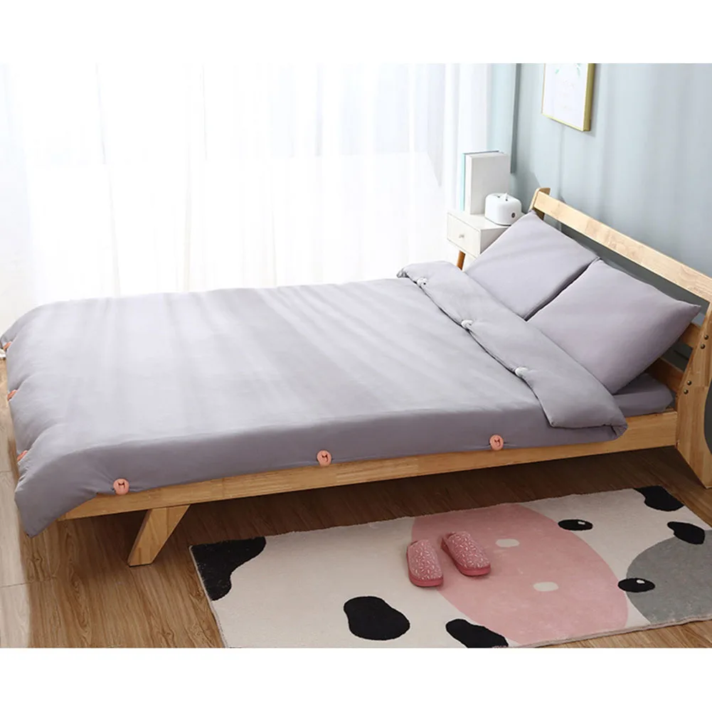 

12pcs Universal Needleless Bed Sheet Holder Snap Fixing Clip Fastener Quilt Gripper Comforter Blanket Sheet Pegs for Home
