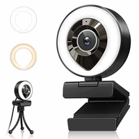 1080p hd webcam with ring fill light for laptop pc computer live broadcast usb camera video web camera microphone web cam