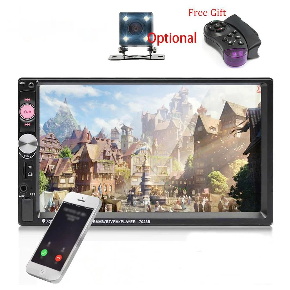 

Car MP4 Car MP5 Bluetooth Hands-free FM Card Machine Reverse Priority Car Audio and Video HD 7-inch