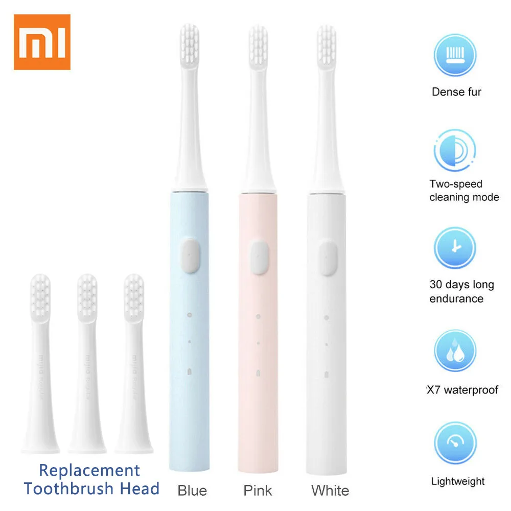 Зубная щетка XIAOMI MIJIA T100 IPX7 звуковая электрическая перезаряжаемая ультразвуковая