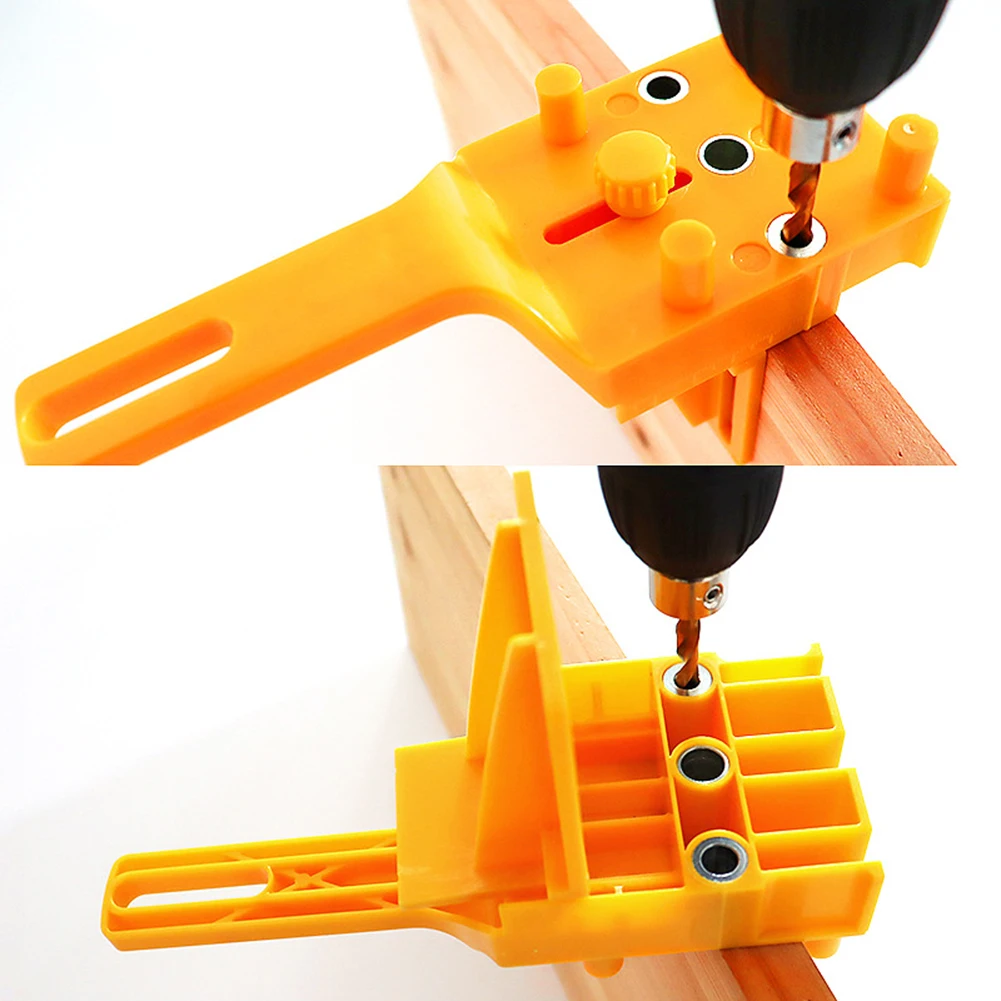 

Vertical Pocket Hole Dowelling Jig Kit Punching Hole Locator Drill Guide Puncher DIY Woodworking Carpentry Tools Positioner Set