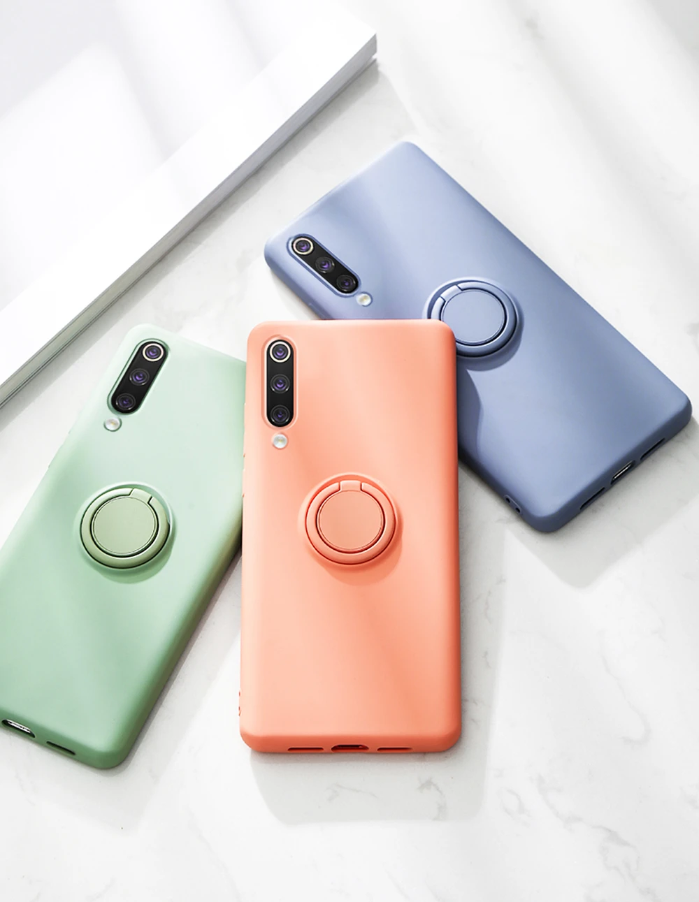 Мягкий силиконовый чехол, чехол для Xiaomi mi 9 SE mi 9 Red mi K20 Pro 9 T, металлическое кольцо-держатель для телефона, силиконовый чехол на Xiaomi mi 9 SE, чехол 9SE
