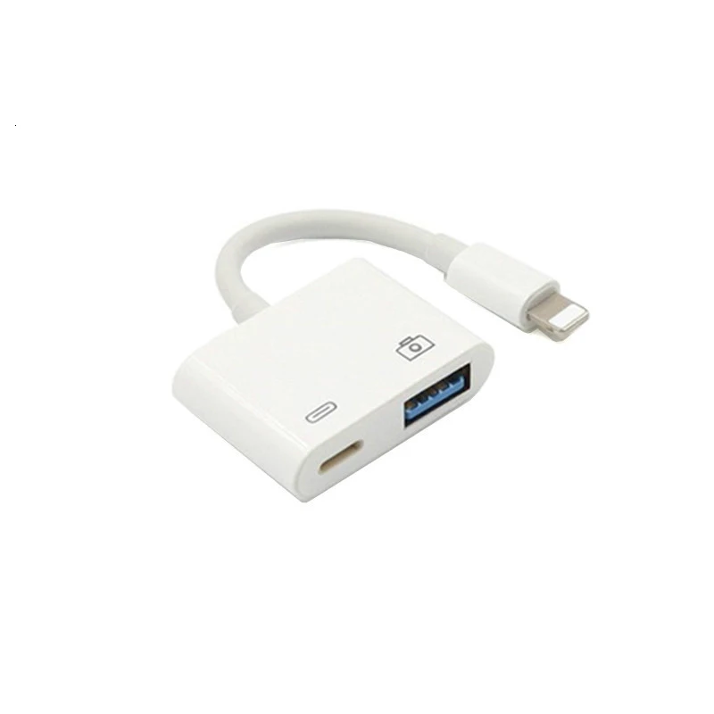 OTG адаптер для Iphone Lightning к USB кабель зарядки и передачи данных карта клавиатуры