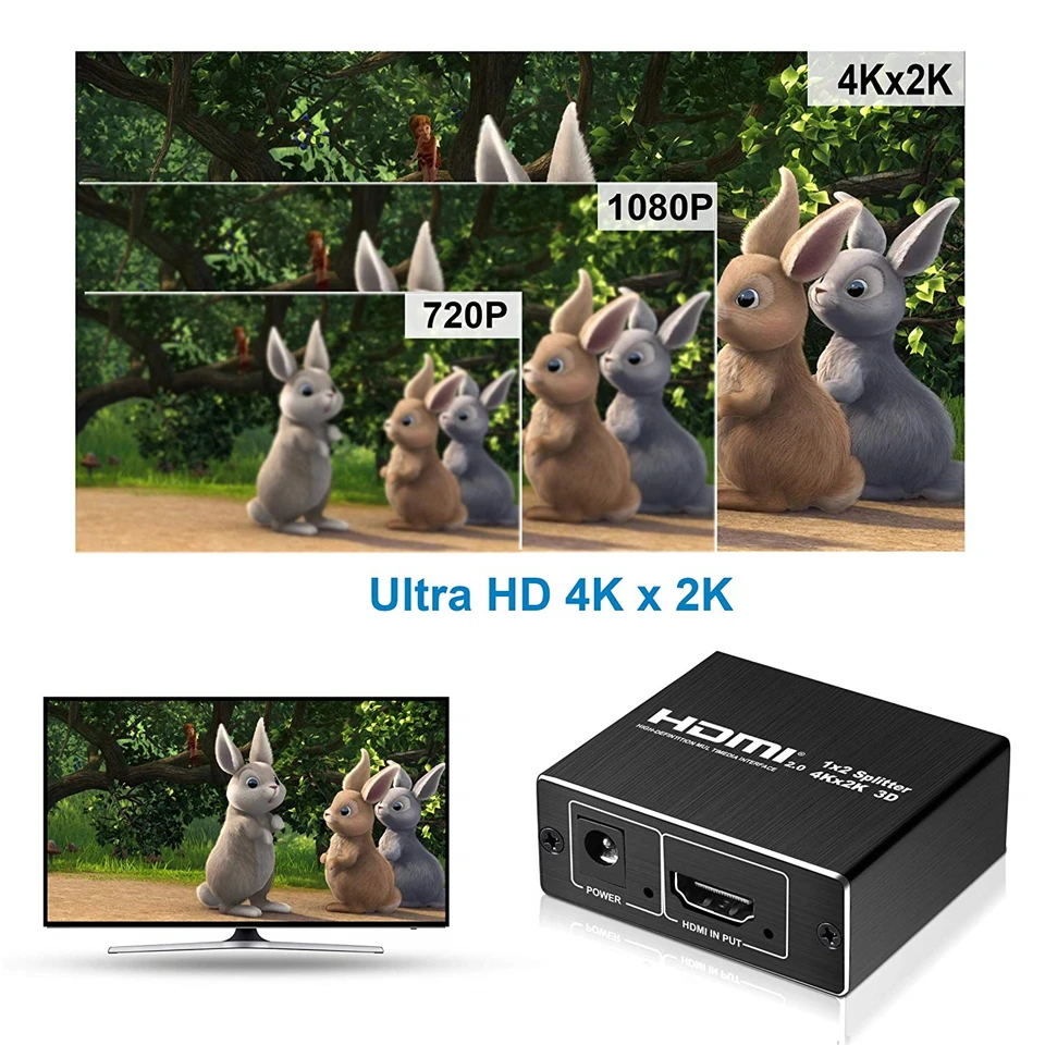 2020 новый 4K 60 Гц HDMI сплиттер 2 0 1x2 Поддержка HDCP 1 4 UHD усилитель для PS4 проектор|Кабели