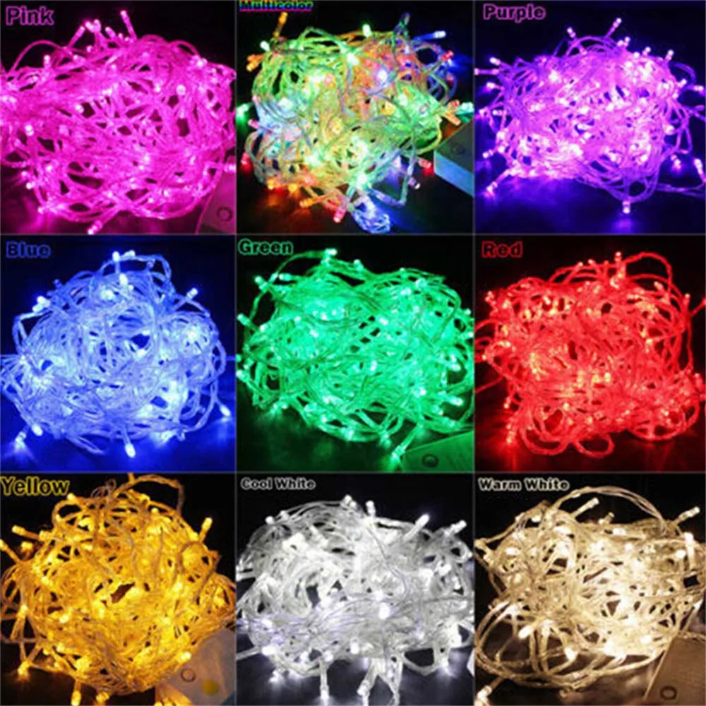 

Christmas Lights 10M 20M 30M 50M 100M Decorative Led String Fairy Light 8 Modes Garlands Lights For Wedding Party Holiday Lights