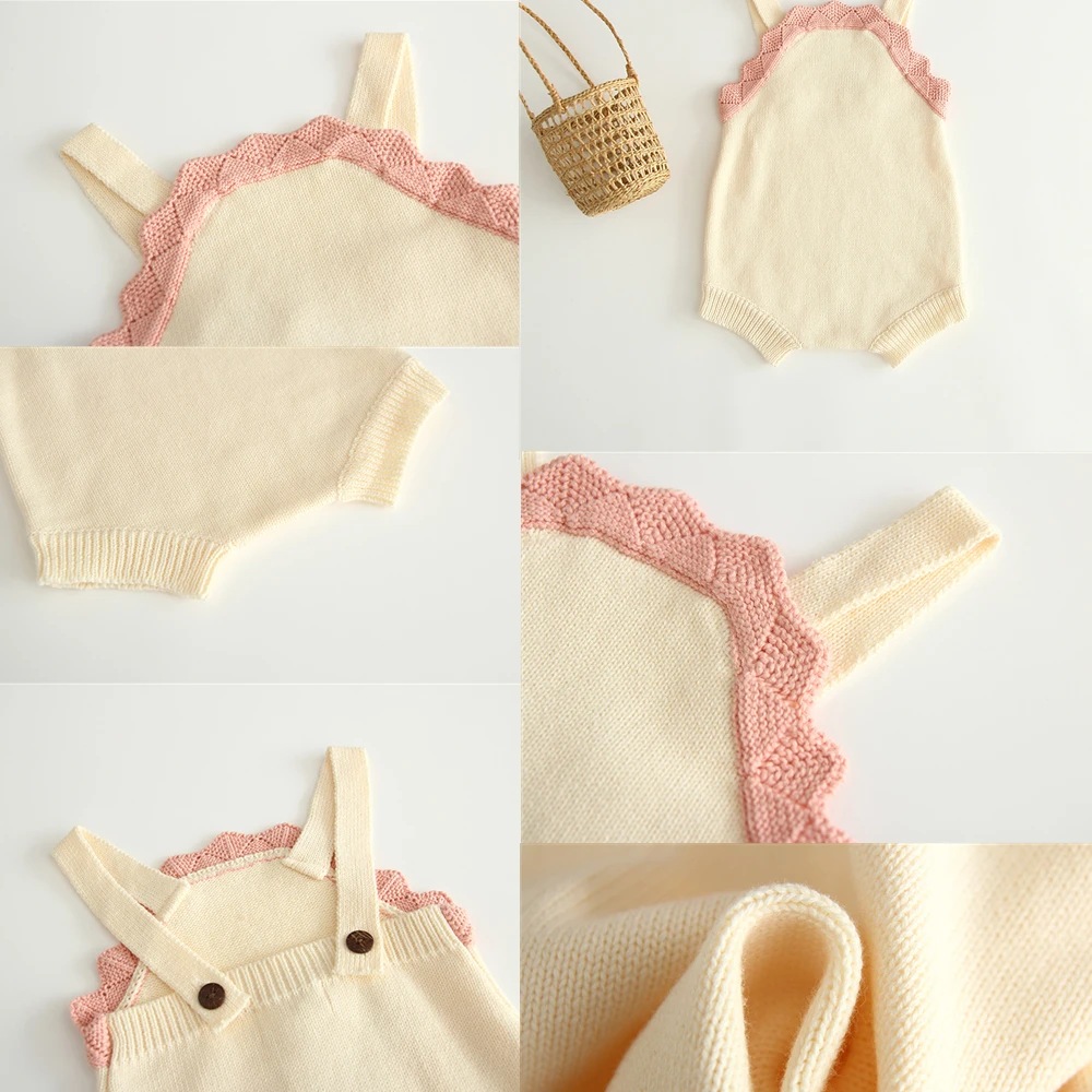 

winter baby boy jumpsuit Baby Knitted Rompers Newborn Baby Clothes Infant Baby Girls Boys Sleeveless Romper outfit 0-24M