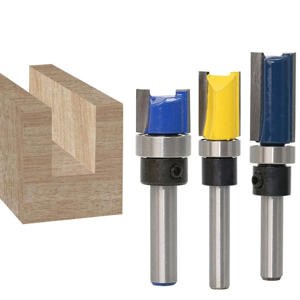 

1/4"(6.35mm) Shank Top Bearing Flush Trim 25/20/11.9mm Pattern Router Bit Milling Tool For Trimming Woodworking Milling Cutter