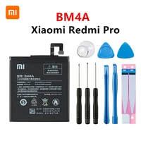 xiao mi 100 orginal bm4a 4000mah battery for xiaomi hongmi redmi pro bm4a high quality phone replacement batteries tools