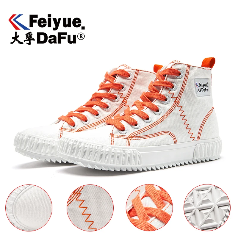 Feiyue/парусиновая обувь; коллекция 858 года; женская обувь с высоким берцем; повседневные кроссовки; Уличная обувь на плоской подошве; сезон осень-зима; 3 цвета; удобная модная мужская обувь