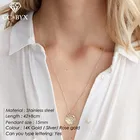 Ожерелье из нержавеющей стали CC для женщин, аксессуары для вечеринок, круглые ожерелья с монетами, элегантный кулон, Изящные Ювелирные изделия, бижутерия, роскошные YX15228