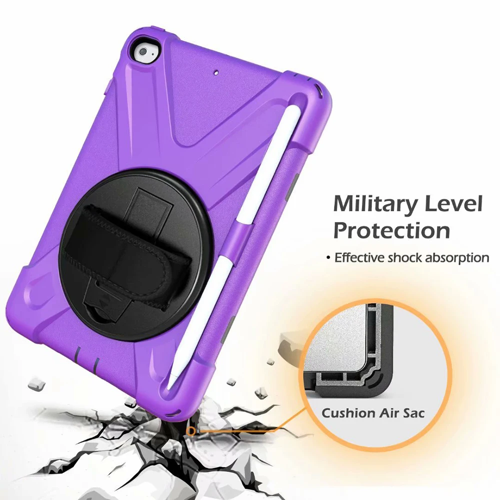 

Tablet Case For iPad Mini 5 4 Business Shockproof Shoulder Strap Handheld Hard Protector Cover For Apple iPad 9.7 Mini 4 5 Case