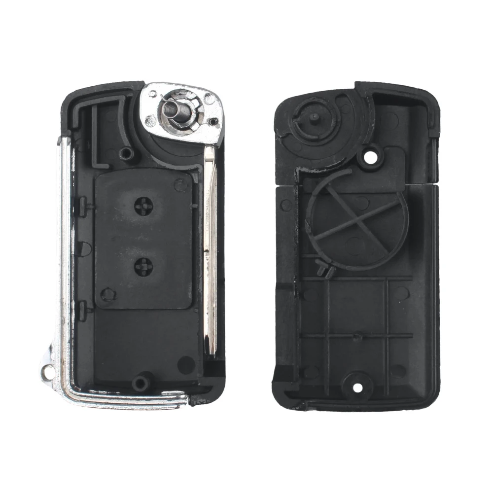 KEYYOU откидной складной ключ с 2 кнопками дистанционного управления чехол без