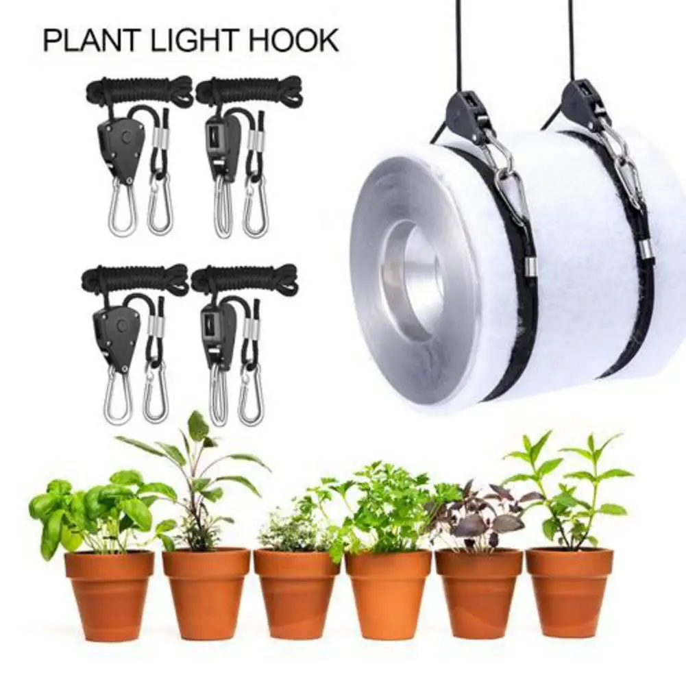 2/4 шт. 150lbs нагрузка 1/8 светильник для выращивания веревка трещотка s Lifters