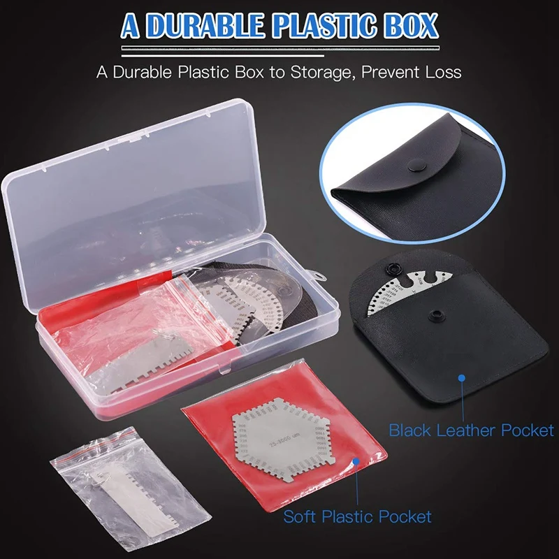 Набор толщиномеров из нержавеющей стали комплект 3 для влажной пленки расчески