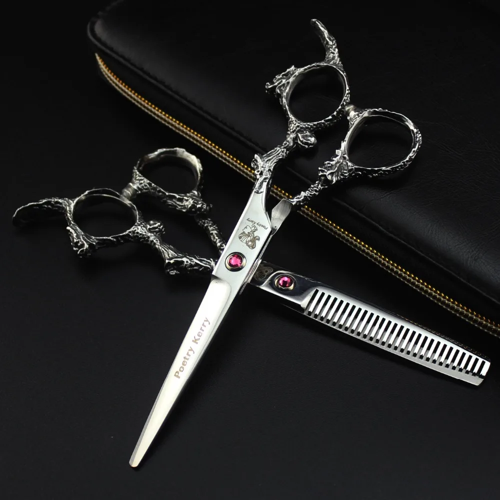 

6.0 Dragon Handle Hairdressing Scissors Trimming Hair Hair Salon Special Scissors Senior Hairdresser Scissors barber accessories