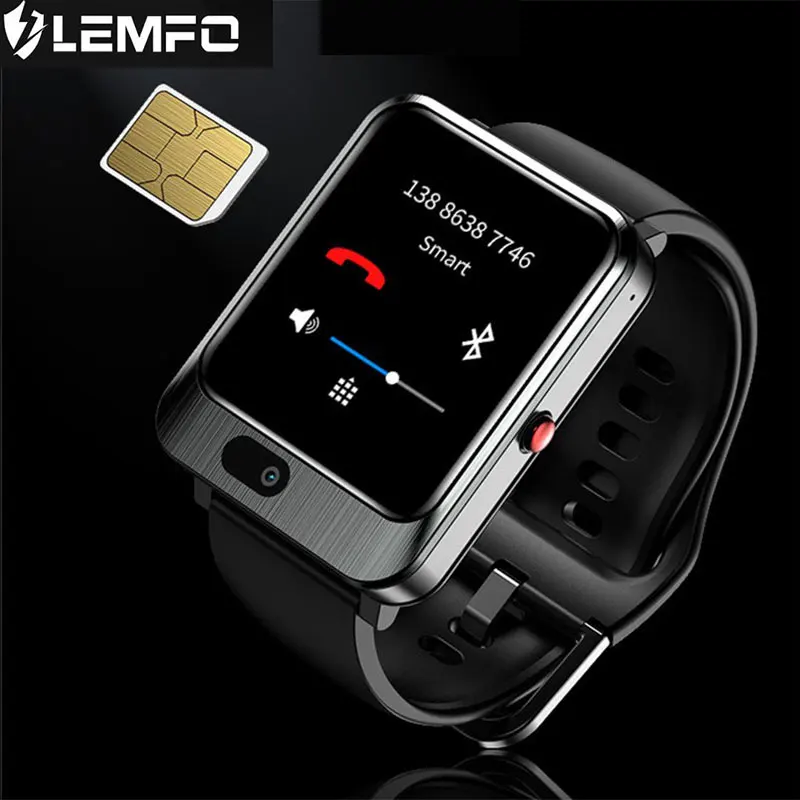 Мужские Смарт часы LEMFO 4G Android 7 1 3 ГБ 32 видеозвонок с внешним аккумулятором 1200 мА/ч