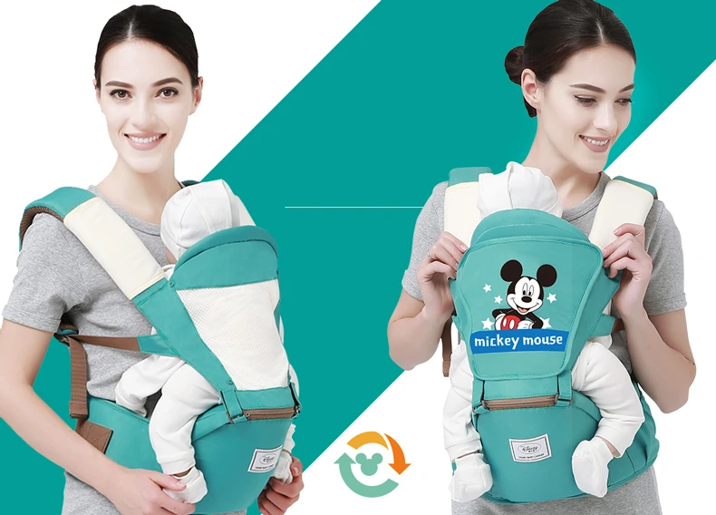 Disney Рюкзаки-кенгуру эргономичный Детский рюкзак с сидением для новорожденных Кенгуру дышащий фронтальная кенгуру