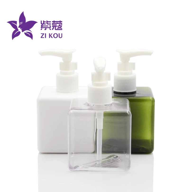 

5pcs free shipping 250ml plastic PETG bottle with lotion pump with clamp shampoo pump for personal care emulsion bottle