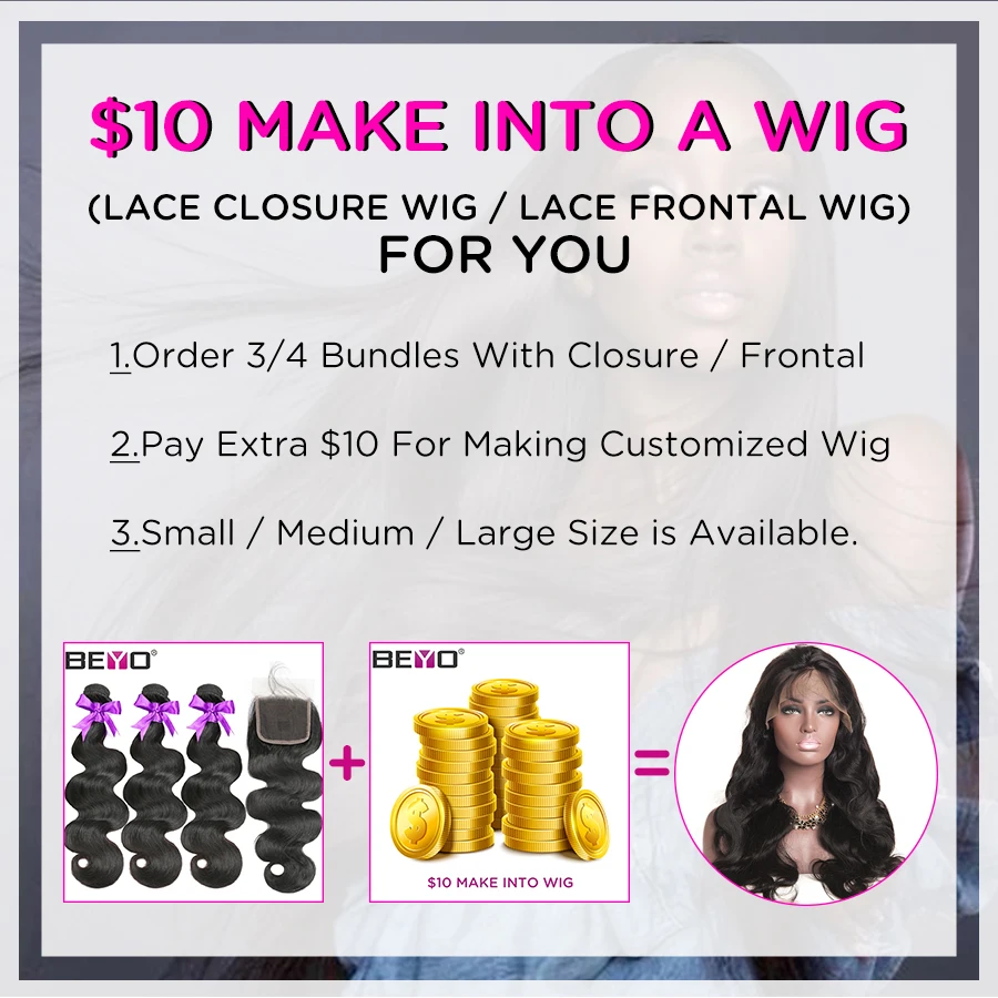 

Water Wave Bundles With Closure Brazilian Hair Weave Bundles With Closure 4Pcs Human Hair Bundles With Closure NonRemy Beyo Hair