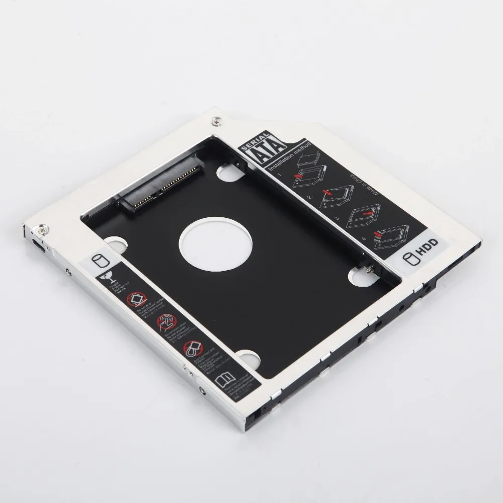 Алюминиевый Универсальный 2 й HDD SSD карман для жесткого диска ноутбука 9 5 мм SATA ODD cd